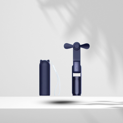 Pocket Makeup Fan – Foldable & Rechargeable