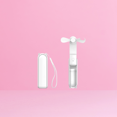 Pocket Makeup Fan – Foldable & Rechargeable