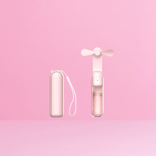 Pocket Makeup Fan – Foldable & Rechargeable