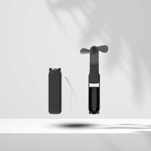 Pocket Makeup Fan – Foldable & Rechargeable